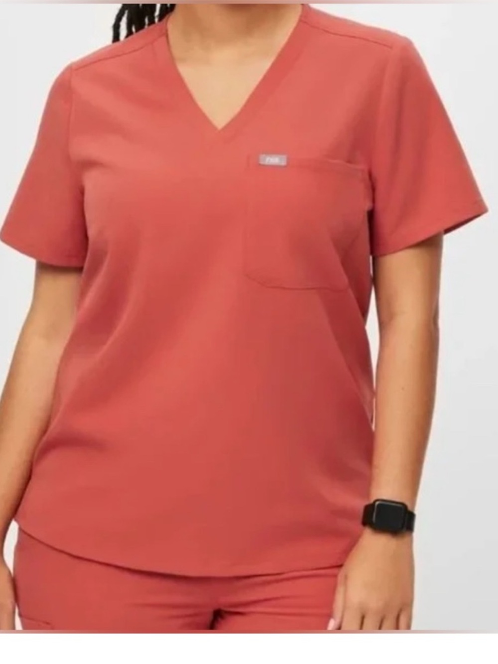 Figs Caterina Clay Scrub Top